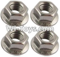 Wltoys A979-B Parts-M3 Flange nuts(4PCS) For Wltoys A979-B Rc Car Parts,High speed 1:18 Scale 4wd,2.4G A979-B rc racing car Parts,On Road Drift Racing Truck Car Parts